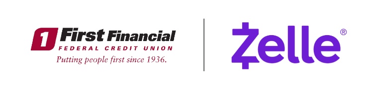 first financial federal credit union and zelle logo