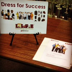 dress for success display table