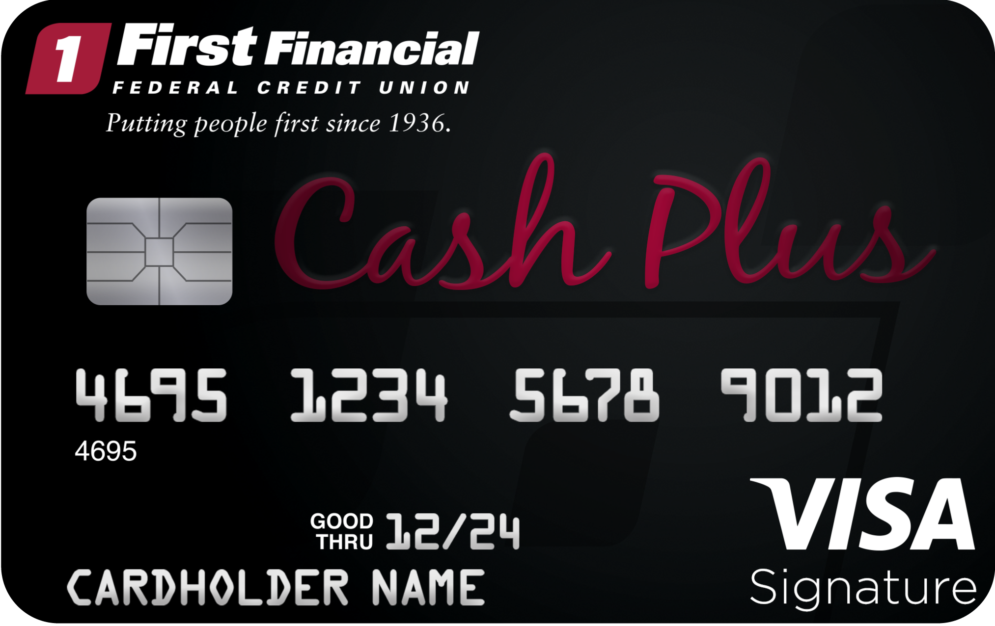 VISA signature cash plus card